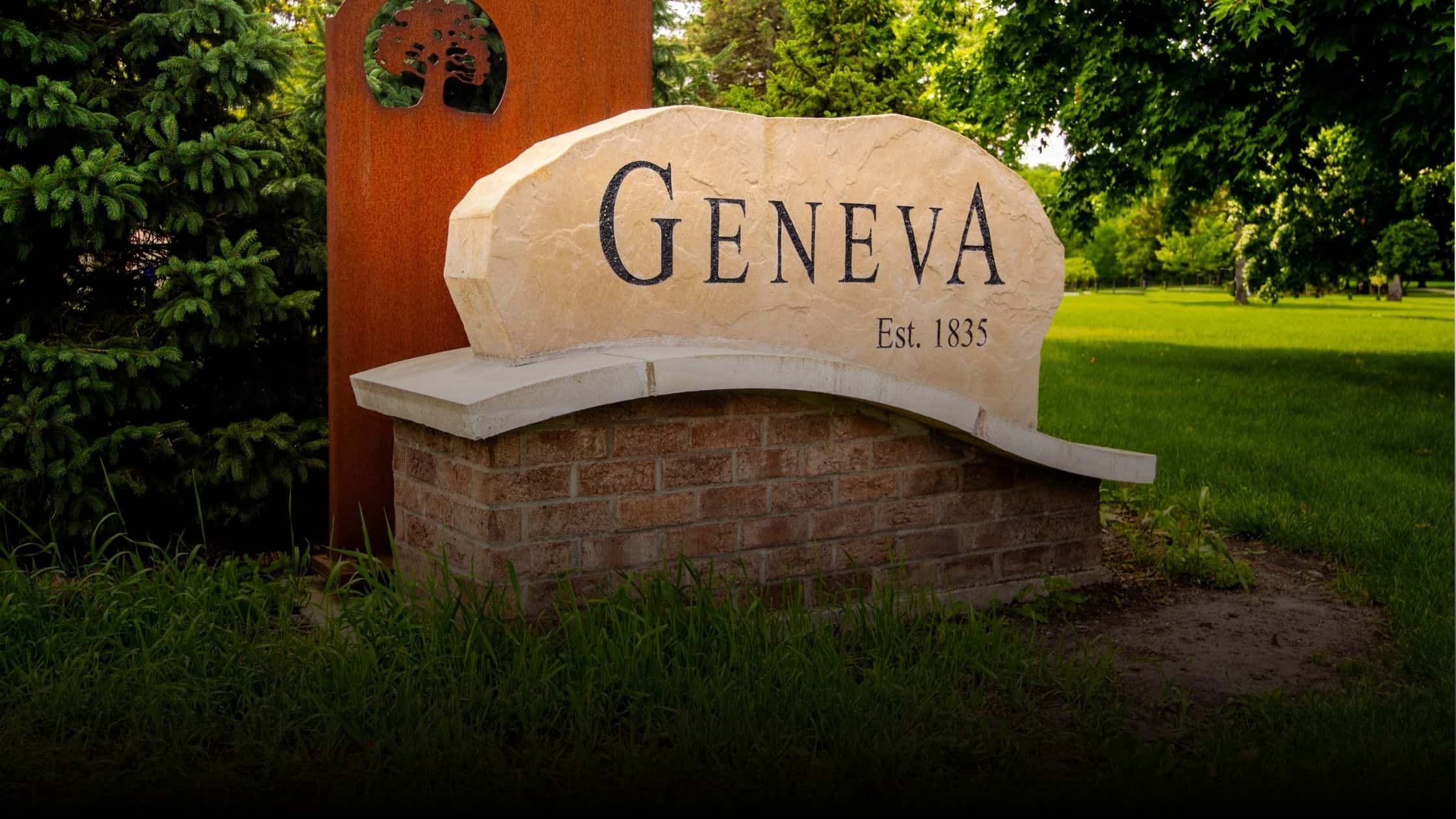 Photo of Geneva, Illinois Welcome Sign